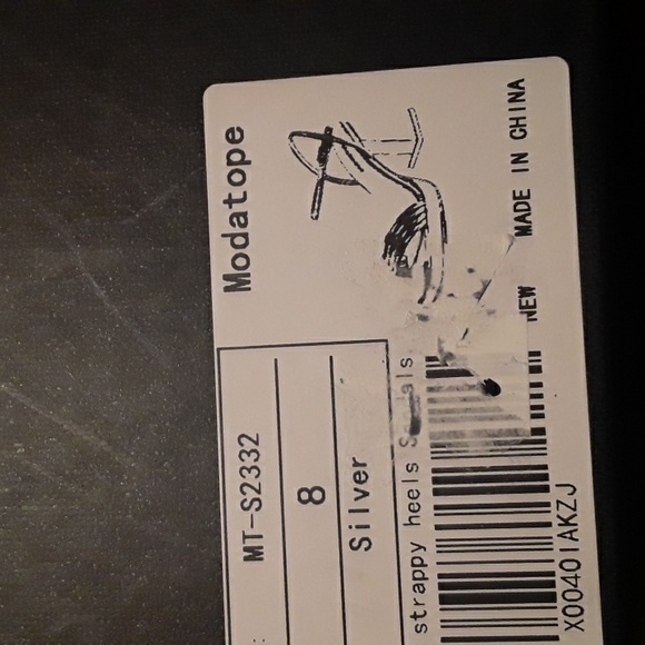 NWT Sz 8 MODATOPE Silver Platform Block Heel Gorgeous Sandals - Picture 11 of 15